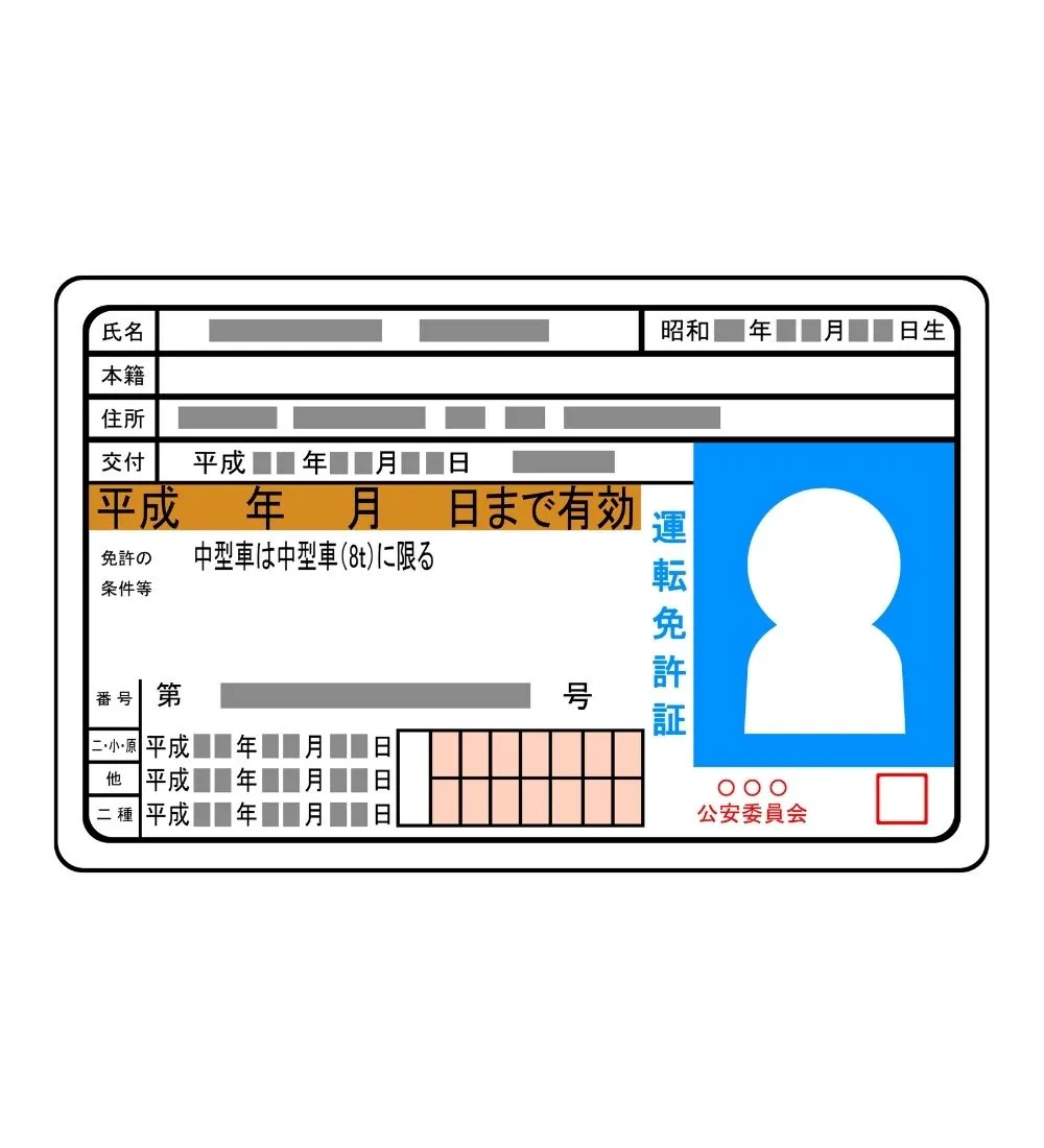 運転免許証番号の見本画像